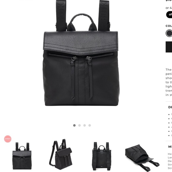 NWT Botkier black Trigger Mini nylon backpack - Picture 14 of 14